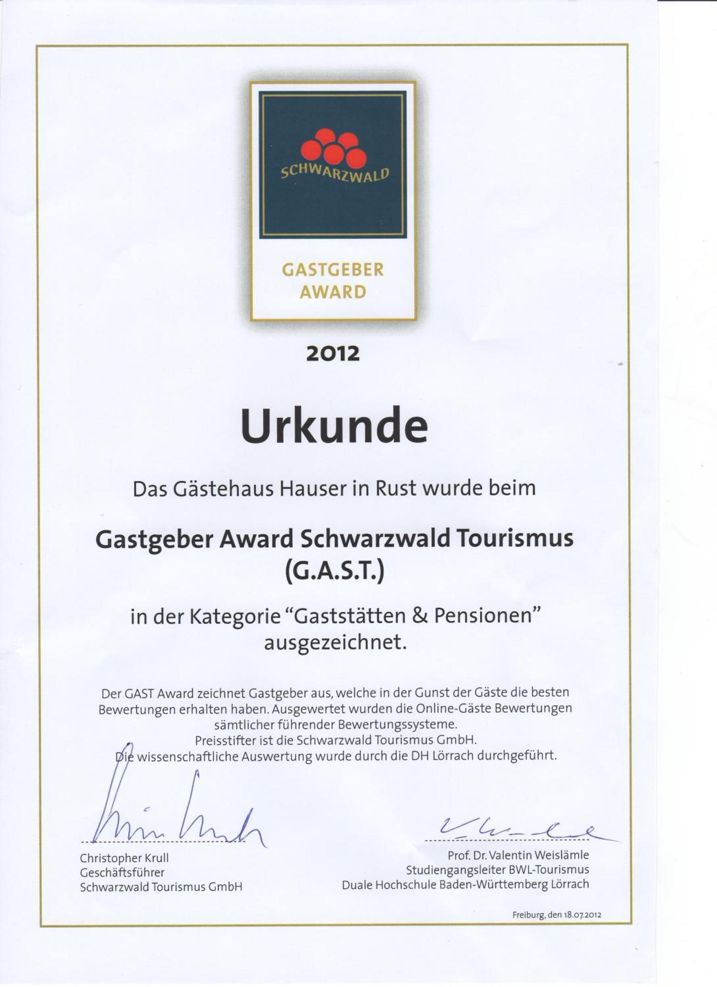 Gaestehaus Hauser 러스트 외부 사진